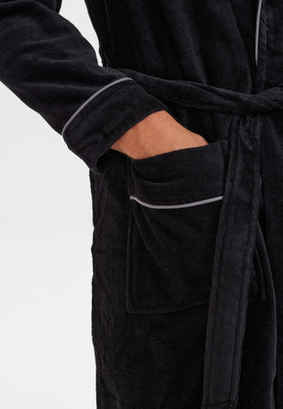 JBS JBS Bathrobe | 100% velour | Black