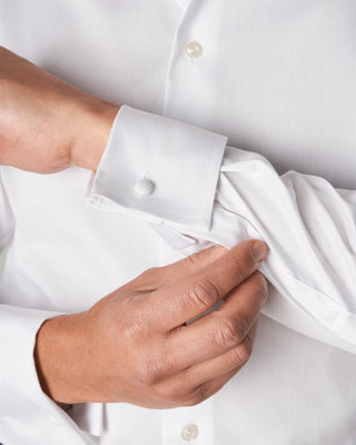 Eton White Signature Twill Shirt - French cuff Slim