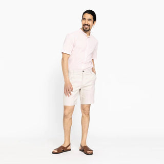 Plain Oscar 769 Sand Linen Shorts
