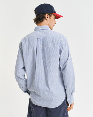 Gant Regular Fit Stripet Seersucker-Skjorte
