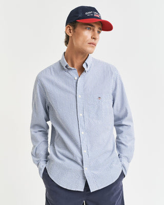 Gant Regular Fit Stripet Seersucker-Skjorte