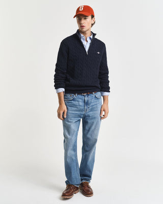 Gant Cotton Cable Half Zip