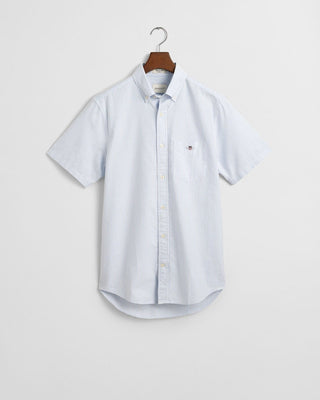 Gant Regular Fit Striped Classic Oxford Short Sleeve Shirt