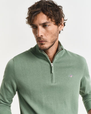 Gant Klassisk bomullsgenser med half-zip