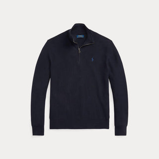 Polo Ralph Lauren Mesh-Knit Cotton Quarter-Zip SweaterMesh-Knit Cotton Quarter-Zip Sweater