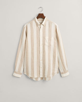 Gant Regular Fit Bold Striped Linen Shirt