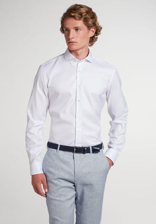 Eterna Cover Shirt Twill - Slim Fit XLS 70cm