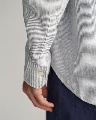 Gant Regular Fit Striped Linen Shirt