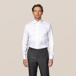 Eton White Signature Twill Shirt - French cuff