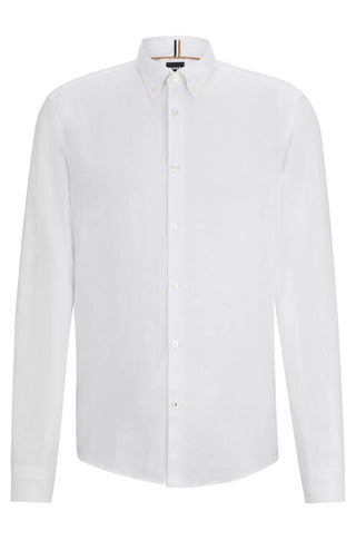 Boss S-LIAM Regular Fit Linen Shirt