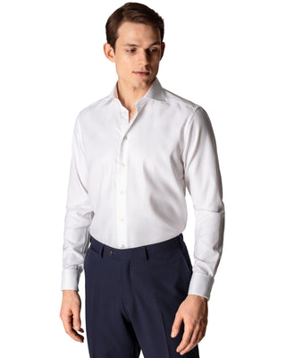 Eton White Twill French Cuff Shirt - Contemporary