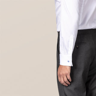 Eton White Signature Twill Shirt - French cuff Slim