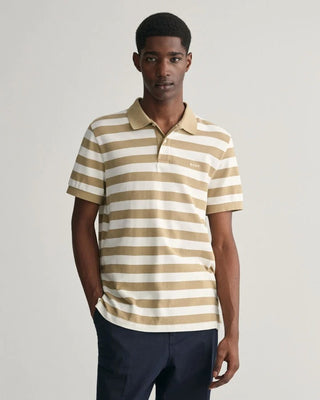 Gant Wide Striped Piqué Polo Shirt