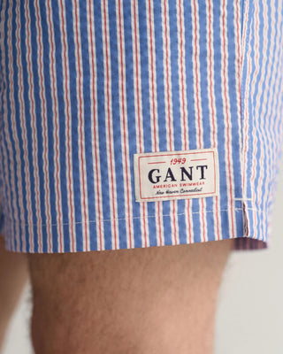 Gant Classic Fit Seersucker Swim Shorts